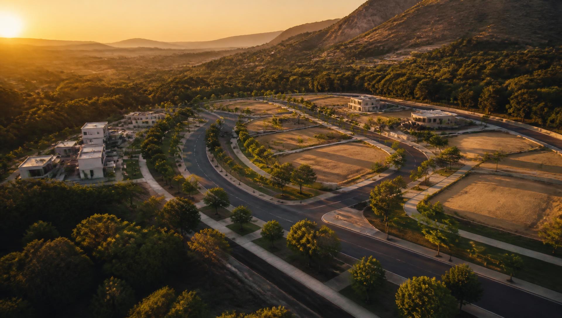 Vista aérea de um empreendimento planejado desenvolvido pela ORN