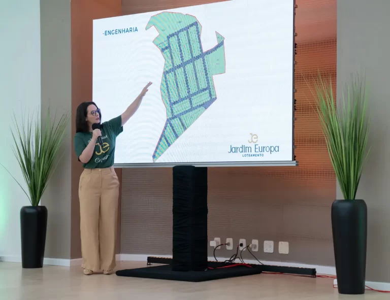 Apresentação do projeto de engenharia do loteamento